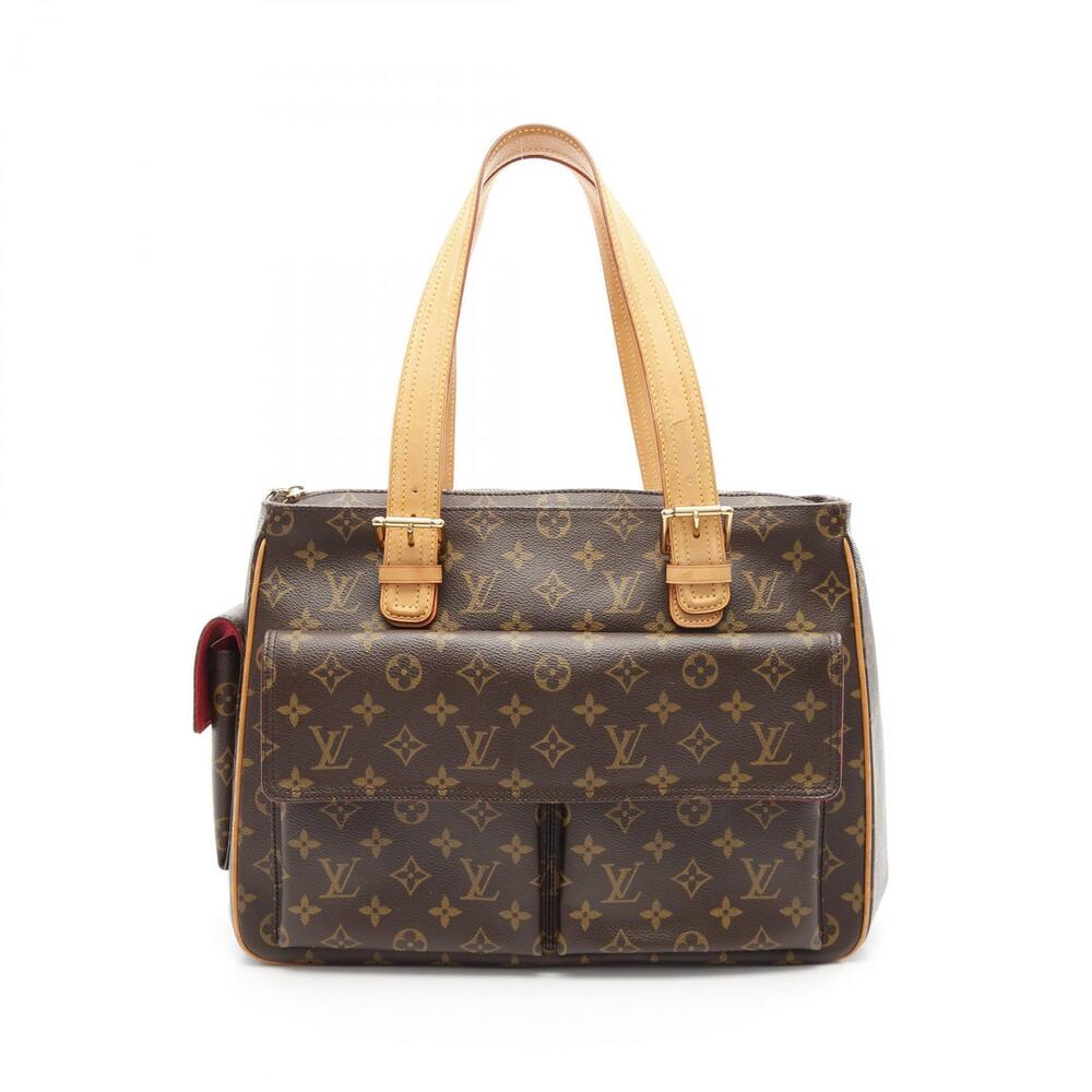 Louis Vuitton Multiplicit Handbag Canvas Leather Monogram Brown